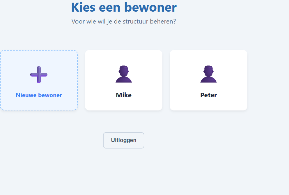 Bewoners selecteren
